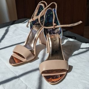 Ted Baker Pink and Rose Gold Heels - US size 9.5